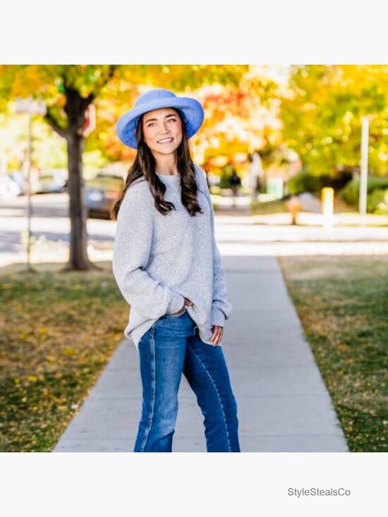 Wide Brim Sun Hat UPF 50+ Adjustable Packable Straw main image 7